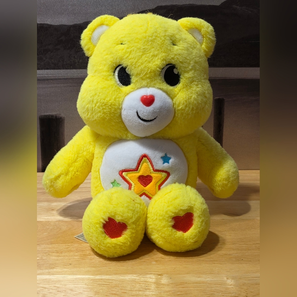 Yellow Plush Bear Toy Care Bears
